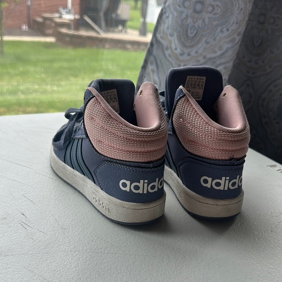 Adidas Blue and Pink Sneakers High-Top Design - Picture 2 of 5
